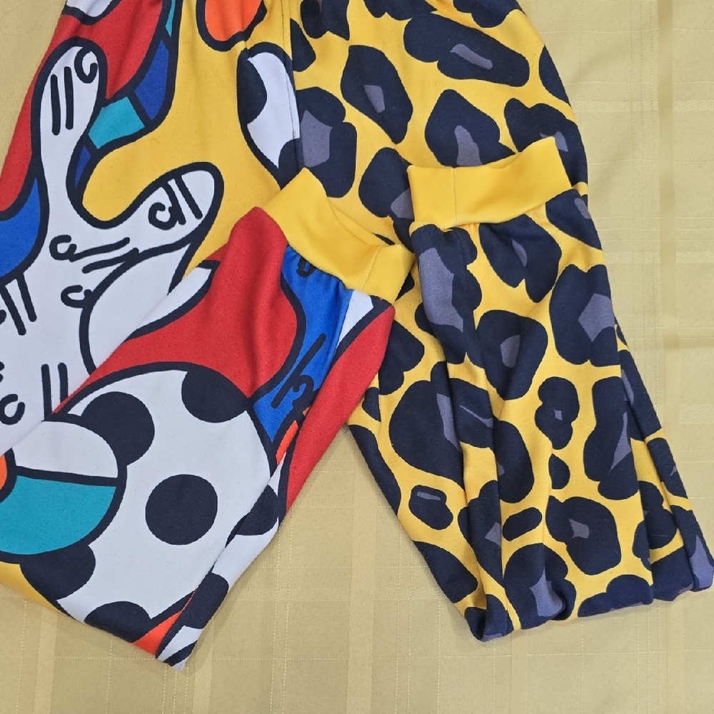 Freshhoods By Britto "New Day" Colorblock Print Sweatpants - Size M - Picture 3 of 11